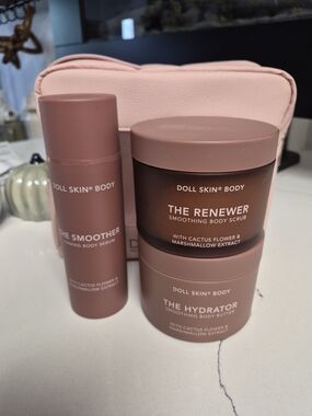 Doll Skin® Body Pink Smoothing Body Set — The Renewer & The Hydrator
